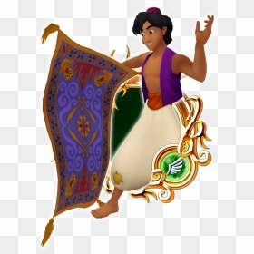 Aladdin & Magic Carpet - Kingdom Hearts Union X Medals, HD Png Download - magic carpet png