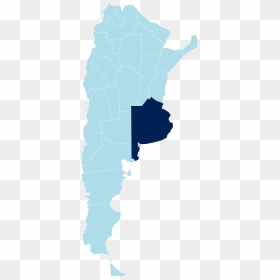 Major Regions In Argentina Clipart , Png Download - La Pampa Argentina Map, Transparent Png - bandera argentina png
