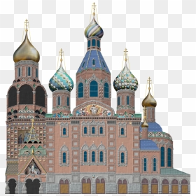 The Church In Russia, Aa - Savior On The Spilled Blood, HD Png Download - church building png
