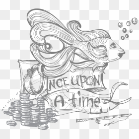 Drawings Of Fairy Tales, HD Png Download - dead fish png