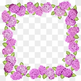 ##pink #flowers #flower #frame #frames #border #borders - Frame Border For Flower, HD Png Download - purple frame png
