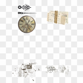 Mini Junk Journal With Tag, Printed"  Data Zoom="//cdn - Wall Clock, HD Png Download - vintage tag png