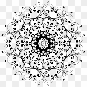 Stylish Floral Design - Circle Floral Pattern Png, Transparent Png - floral designs png