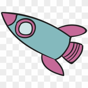 Clip Transparent Stock Clip Art Rocket - Rocket Purple Cartoon, HD Png Download - cartoon rocket png