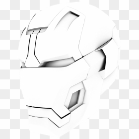 Iron Man Helmet Drawing Tutorial - Iron Man Helmat Drawing, HD Png Download - iron man mask png