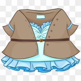 Club Penguin Wiki - Club Penguin Classic Blue Dress, HD Png Download - dress icon png