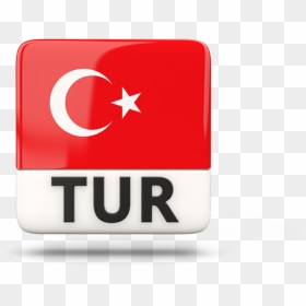 Square Icon With Iso Code - Türkiye Flag Icon, HD Png Download - turkey flag png