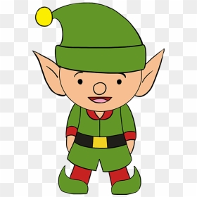 Elf Clipart Easy - Draw An Elf, HD Png Download - elf clipart png