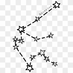 Aquarius Starsign Horoscope Cute - Transparent Aquarius Star Constellation, HD Png Download - aquarius png