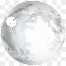 Moon-sputnik - Sphere, HD Png Download - halloween moon png