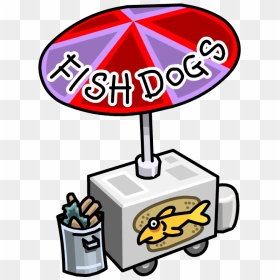 Dead Clipart Stinky Fish - Club Penguin Snack Shack, HD Png Download - dead fish png