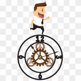Transparent Cartoon Clock Png - Illustration, Png Download - cartoon clock png