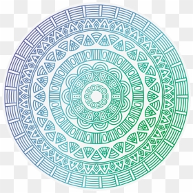 Decorative Round Mandala Vinyl Carpet - Good Health Mandala, HD Png Download - decorative circle png