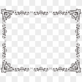 Bingkai Sertifikat Png 2 Png Image - Flower Black And White Frame, Transparent Png - simple frame png