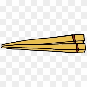 Angle,yellow,line - Chopsticks Clipart, HD Png Download - chopstick png