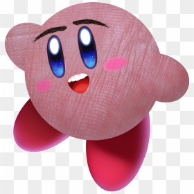 Kirby But With Skin Texture, Teeth, And Hairy Eyebrows - Kirby Red Png, Transparent Png - skin texture png