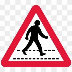 Pedestrian Crossing Safety Signs, HD Png Download - hazard sign png