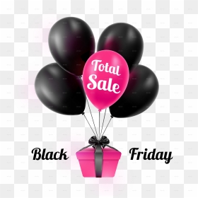Balloon , Png Download - Black And Pink Balloon Png, Transparent Png - black balloon png