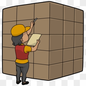Cartoon Female Shipping Employee Doing An Inventory - Inventory Cartoon, HD Png Download - inventory png