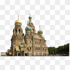 Landmark Building In Russia Png Image - Church Of The Savior On Blood, Transparent Png - church building png