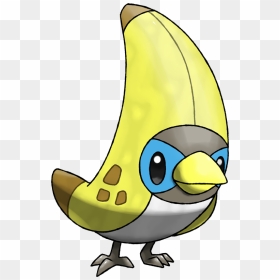 Pikachu Beak Yellow Fauna Bird Clip Art - Banana Bird Pokemon, HD Png Download - beak png