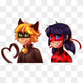 Miraculous Ladybug Images Ladybug And Chat Noir Hd - Cartoon, HD Png Download - chat noir png