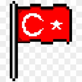 Turkey Flag Pixel Art, HD Png Download - turkey flag png