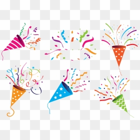 Party Popper Vector Graphics Clip Art Birthday - Birthday Party Poppers Background, HD Png Download - explode png