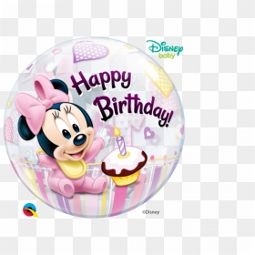 Happy 1st Birthday Girl Minnie Mouse , Png Download - Happy Birthday Baby Minnie Mouse, Transparent Png - baby minnie png