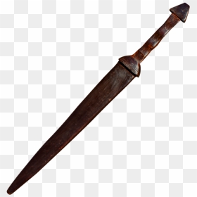 32 In In Dark Wood Medieval Practice Sword, , Panther - Sword, HD Png Download - medieval sword png
