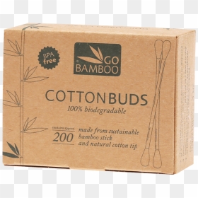 Go04-square - Go Bamboo Cotton Buds, HD Png Download - bamboo stick png
