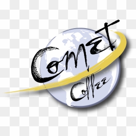 Comet Coffee Logo Final Large - Calligraphy, HD Png Download - coffee logo png