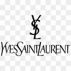 Ysl Logo White Transparent, HD Png Download - vhv