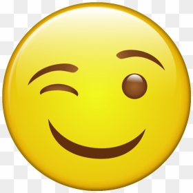 Emoticon Piscando Png, Transparent Png - vhv