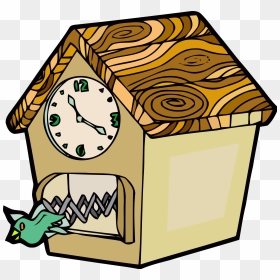 Cuckoo Bird Clipart, HD Png Download - cartoon clock png