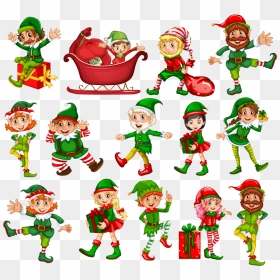 Elf Elves Gnome Gnomes Christmas Terrieasterly Elf - Christmas Elf Vector Free, HD Png Download - elves png