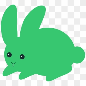 Green Rabbit Clipart , Png Download - Green Rabbit Clipart, Transparent Png - rabbit clipart png