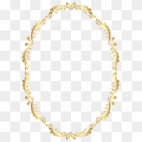 Oval Frame Transparent Clip Art Image - Gold Frame Png Hd, Png Download - gold glitter border png