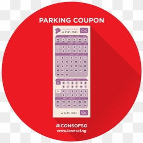 Singapore 90s Parking Coupon, HD Png Download - coupon icon png