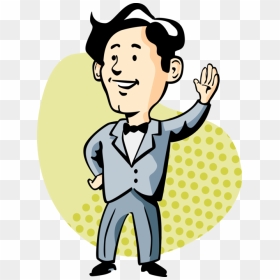 Vector Illustration Of Sharp Dressed Man With Bow Tie - Sharp Dressed Man Cartoon, HD Png Download - bow tie vector png