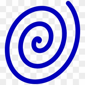 Blue Spiral Clipart, HD Png Download - fibonacci spiral png