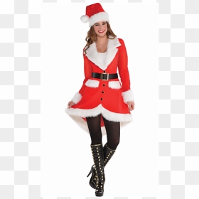 Santa Woman Costume, HD Png Download - santa suit png