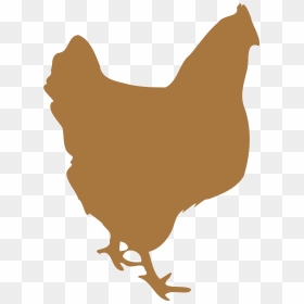 Transparent Chicken Silhouette Png - Chicken Brown Silhouette Png, Png Download - chicken silhouette png