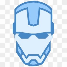 Iron Man Helmet Icon , Png Download - Blue Ironman Icon, Transparent Png - iron man mask png