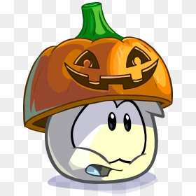 Puffle Con Calabaza - Puffle, HD Png Download - calabaza png