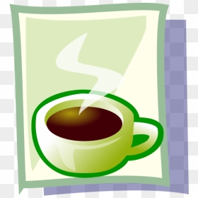 Hot Coffee Vector Image - Vector Graphics, HD Png Download - coffee vector png