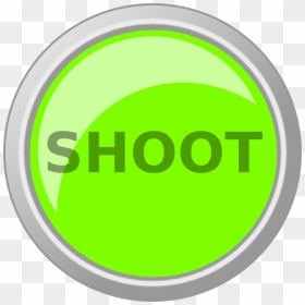 Green Shoot Button Clip Art At Pngio - Shoot Button Clipart, Transparent Png - green button png
