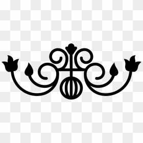 Floral Design With A Hanging Ball In The Middle Of - Ornament Icon Png, Transparent Png - hanging vines png