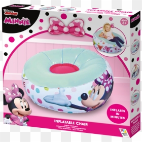 Minnie Mouse Inflatable Chair - Chair, HD Png Download - baby minnie png