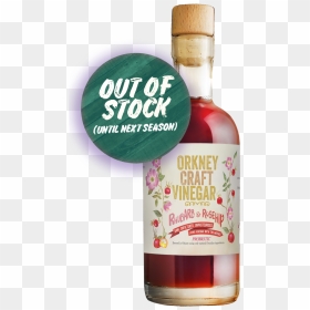 Orkney Craft Vinegar Rhubarb Rosehip Out Of Stock , - Glass Bottle, HD Png Download - out of stock png